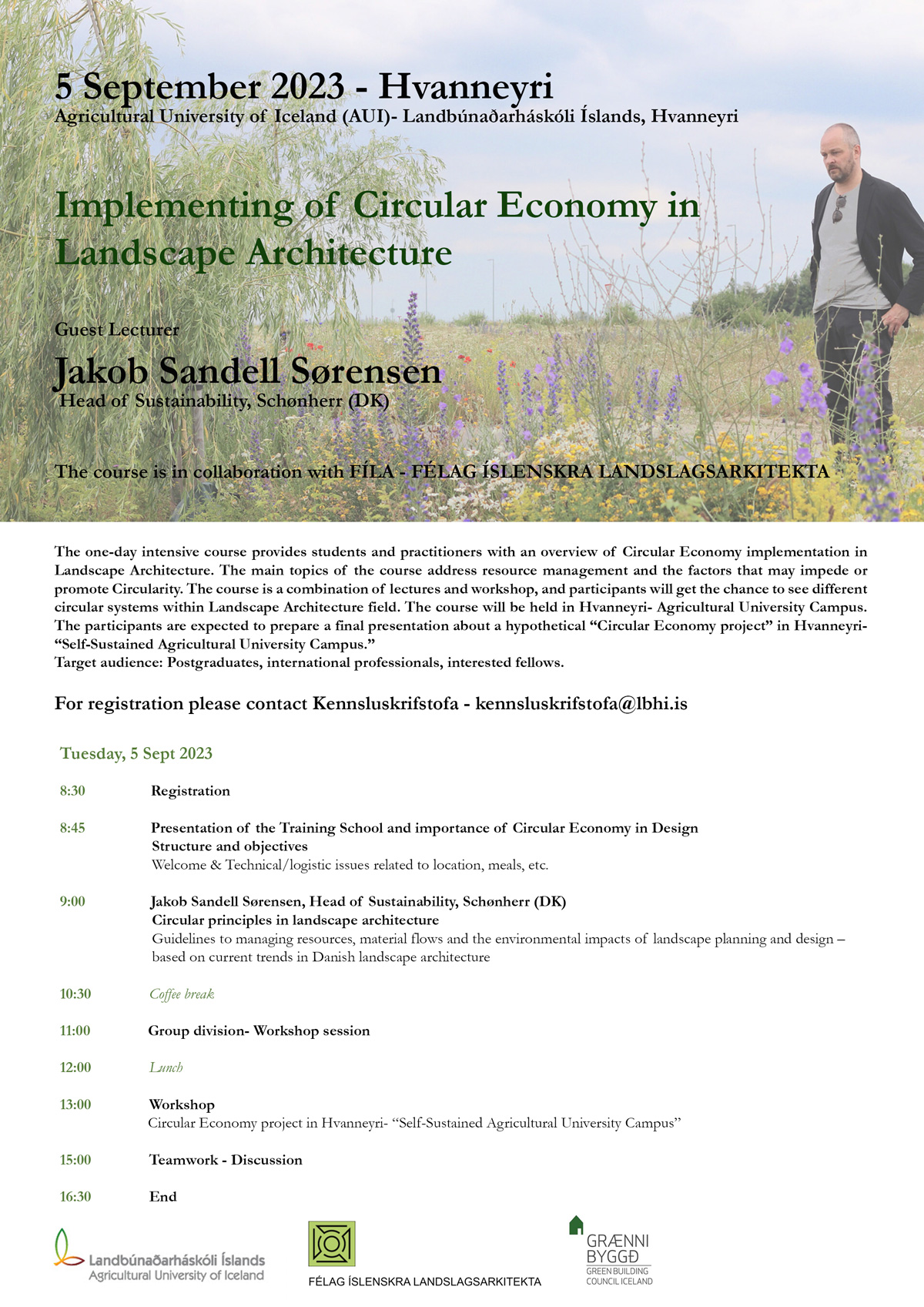 Open workshop on implimenting circular economy in landscape architecture