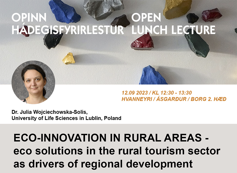 Open lunch lecture - Eco-innovation in rural areas