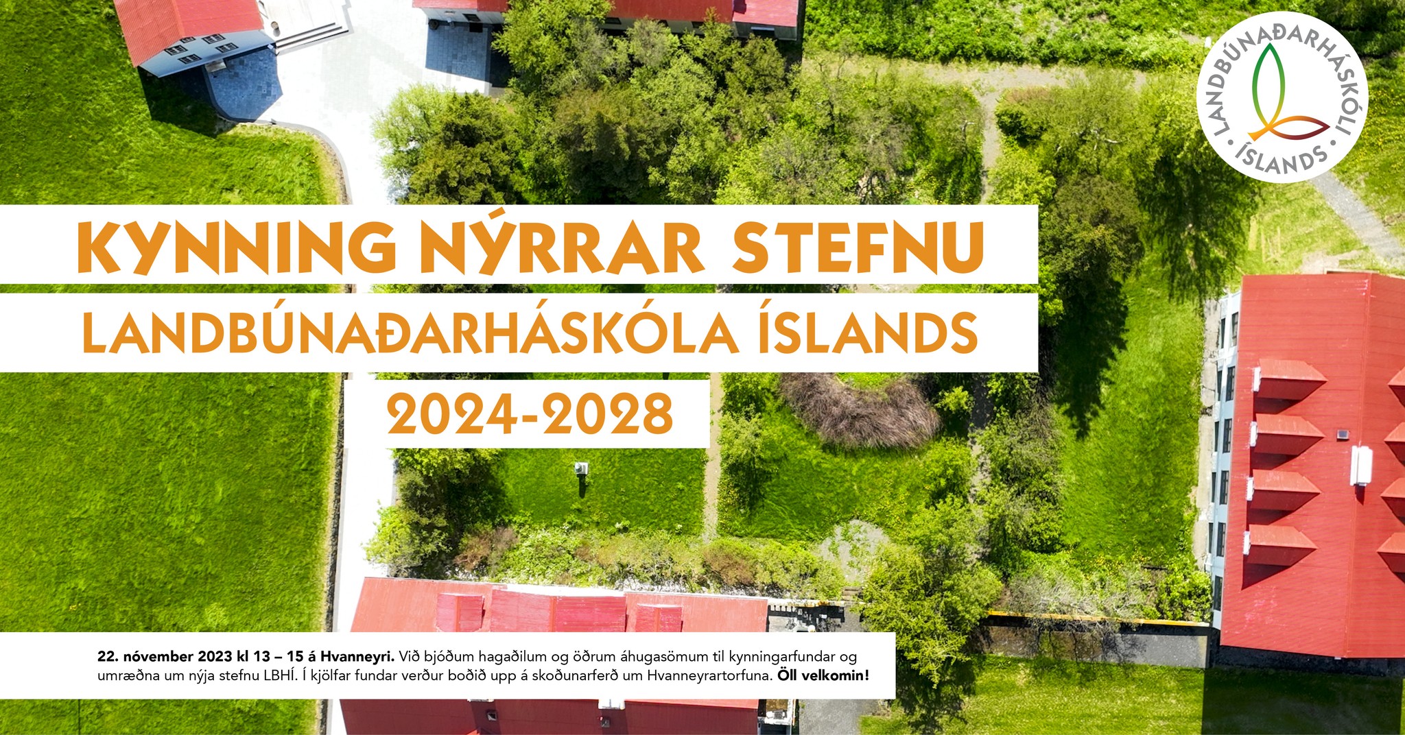 Kynningarfundur um nýja stefnu LBHÍ 2024-2028