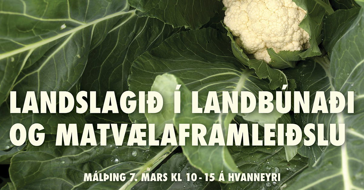 Landslagið í landbúnaði og matvælaframleiðslu - Málþing 7. mars 2024 kl 10-15 á Hvanneyri