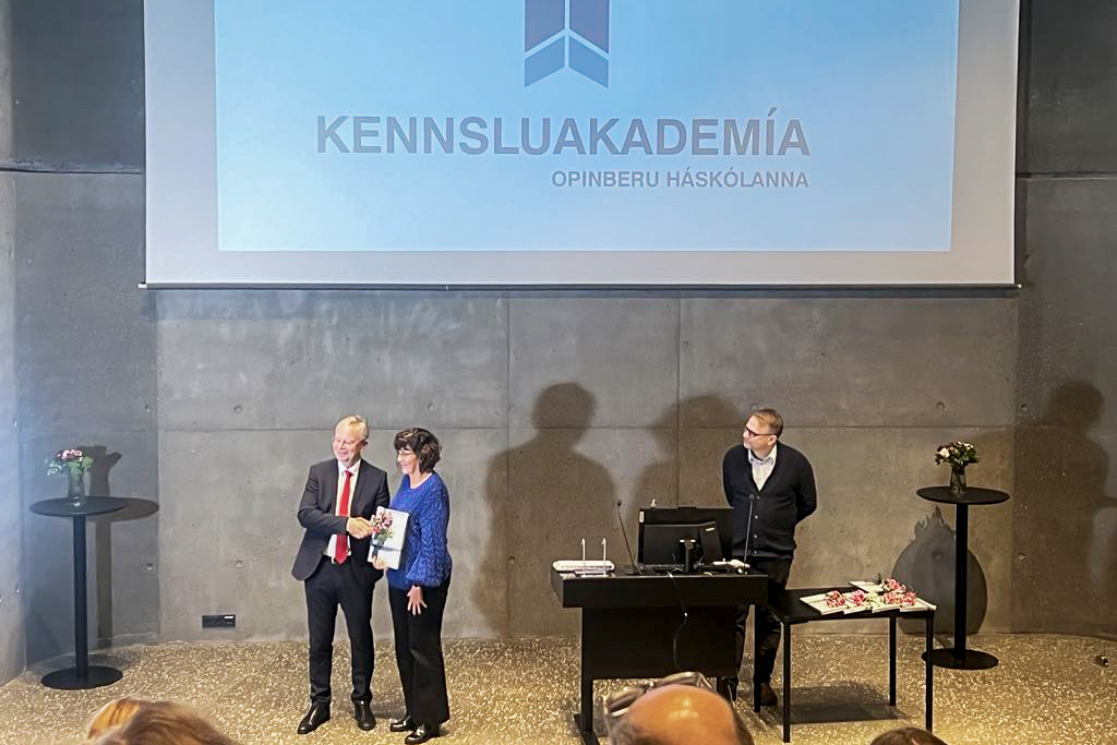 Dr. Harpa Stefánsdóttir prófessor í skipulagsfræði við Landbúnaðarháskóla Íslands er nýr meðlimur Kennsluakademíu opinberu háskólanna